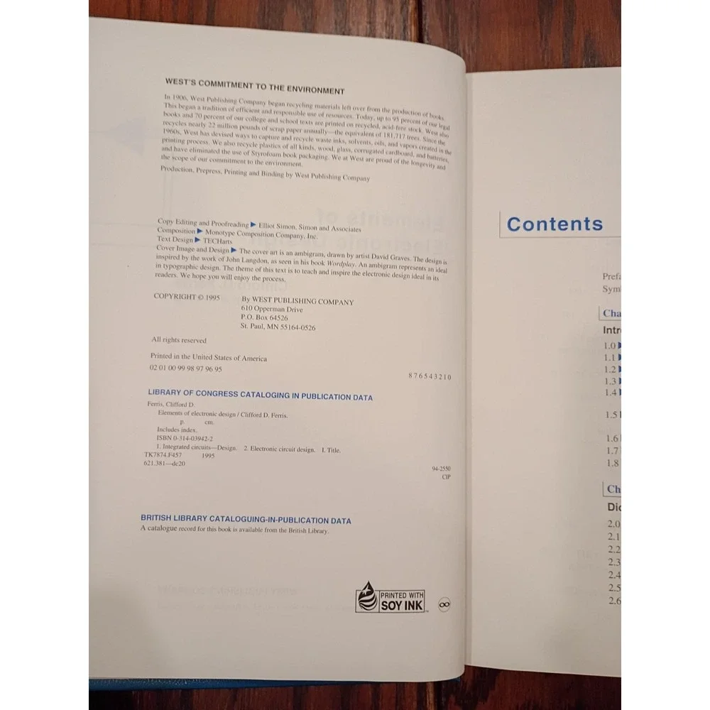 Elements of Electronic Design Textbook Clifford D. Ferris, 1995